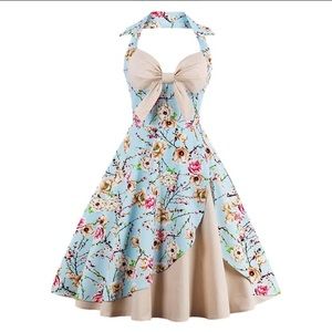Plus size Pinup/vintage style floral dress